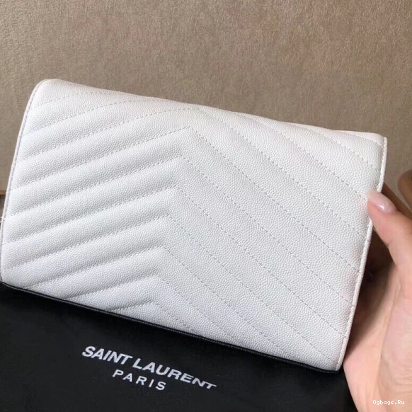 YSL CASSANDRE MATELASSÉ WALLET CHAIN 0814